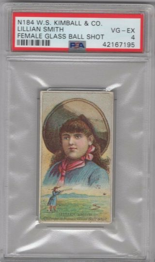 1887 N184 W.  S.  Kimball Champions Of Games And Sports Lillian Smith Graded Psa 4