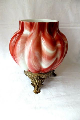 Antique Art Nouveau Loetz Carneol Marmoriertes large vase c 1889 3