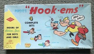 Rare Vintage Popeye’s Hook - Ems Game Complete Set 970