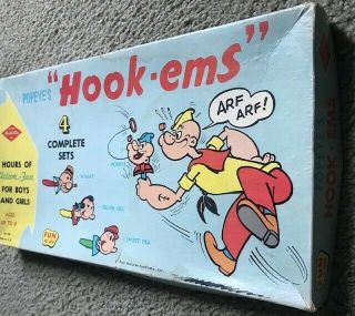Rare Vintage Popeye’s Hook - ems Game Complete Set 970 2