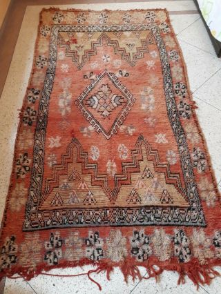 Vintage Carpet Beni - mguild Berber Handmade Moroccan rug,  11.  4 x 5.  7 ft 2