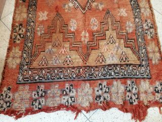 Vintage Carpet Beni - mguild Berber Handmade Moroccan rug,  11.  4 x 5.  7 ft 3