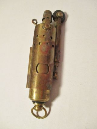 Vintage Brass Military Trench Cigarette Lighter Ww11 ?? Era