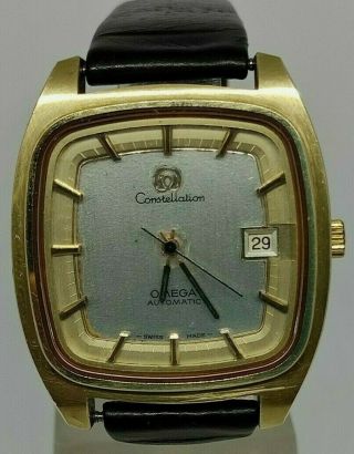 Omega Constellation Cal.  1012 Vintage 1970s Watch Golden Chronometer 37mm Rare