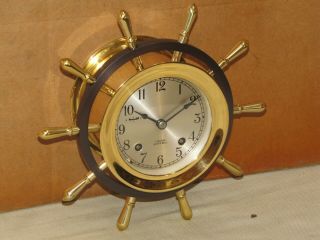 Chelsea Vintage Ships Bell Clock 3 3/4 " Pilot Model 1974 Restored