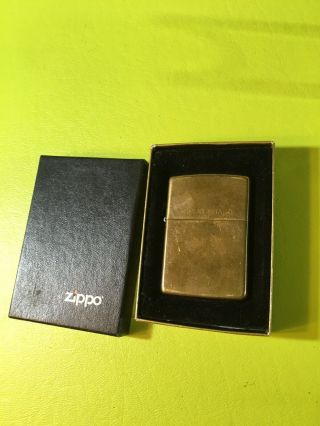 Rare Vintage Zippo 1932 - 1991 Solid Brass Zippo