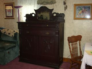 Antique Folding Bed Dresser Cabinet With Mirror Murphy Bed Parlor Bed