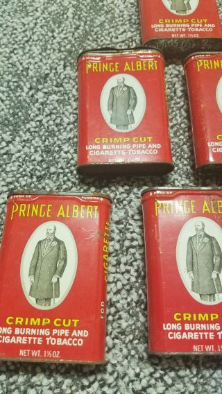 Vintage Prince Albert Tin Crimp Cut Cigar Pipe and Tobacco (15 Tins) 2