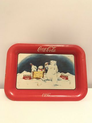 1997 Vintage Coca - Cola Collectors Tin Tray