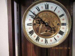 Antique Gustav Becker Vienna Regulator Clock with Grand Sonnerie Chimes - - 1895 5