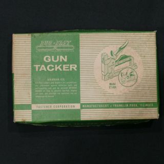 Vintage Duo - Fast Gun Tacker Model Ct - 859 Heavy Duty Stapler