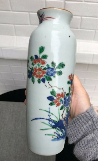 Beautifu,  Chinese porcelain vase with flowers and birds painting 4
