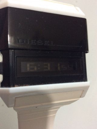 Chunky Oversized Very Rare Diesel Dz7201 Digital Mens Watch,  Sliding Face Cover