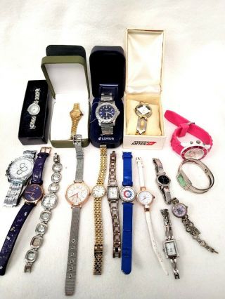 Bundle Of Watches Mixed Designs Spares & Repairs Rotary Lorus Radley Next 569
