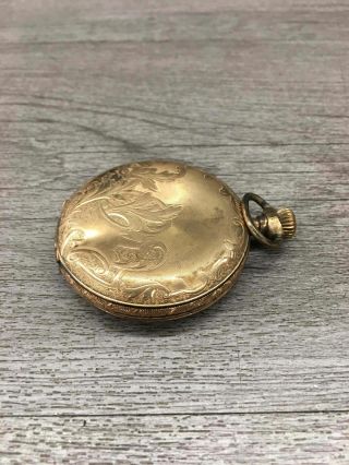Vintage Elgin Rose Gold Pocket Watch - For Repair 2