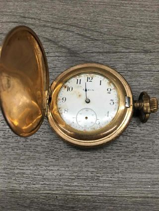 Vintage Elgin Rose Gold Pocket Watch - For Repair 3