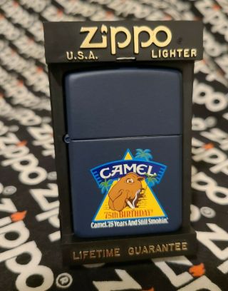 Zippo Lighter Joe Camel 75th Anniversary With Sticker