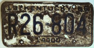 Kentucky Ky Vintage License Plate Tag 1966 Truck R26 - 804 S