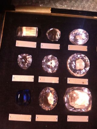 1910 Antique Historical Diamonds Set 15 Jewelers Replicas 1 or 7 of 100 - Hope 3