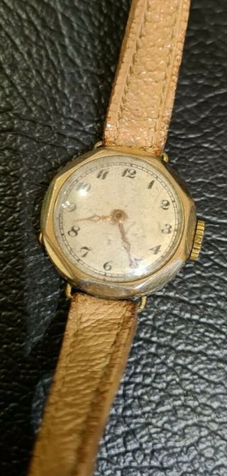 Antique Swiss Hardi Art Deco Gold Filled Ladies Wrist Watch - 1930 - Running.