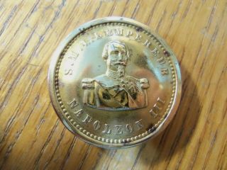 Vintage Box Coin,  Snuff Box,  Breath Tin - S.  M.  I.  Empereur Napoleon Iii