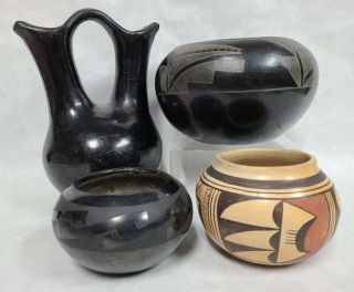 Vintage Hopi Pueblo Olla Pot Native American Indian Pottery 2