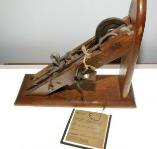 Antique U.  S.  Patent Model 1869 Horse Collar Stuffer Salesman Sample Inventions