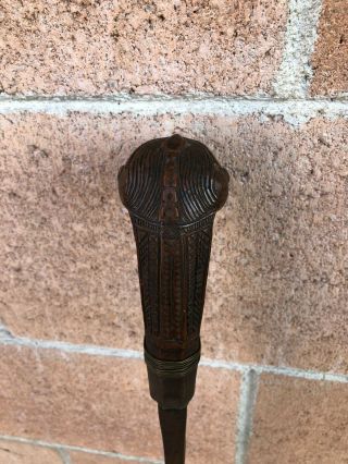 Antique Filipino Philippines Kris Keris Dagger Sword w/ Fine Visayan Deity Grip 5