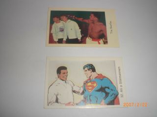 Two Swedish Vintage Boxing Cards Cassius Clay Muhammad Ali.
