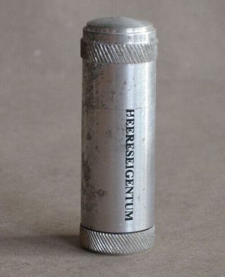 Wwii Old German Aluminium Petrol Cigarette Lighter Heereseigentum Wehrmacht
