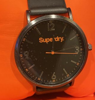 Superdry Mens Analogue Quartz Watch With Silicone Strap Syg225e
