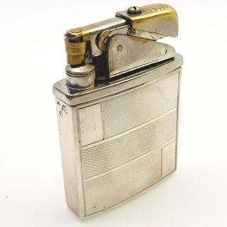 Vintage 0.  3mm Sterling Silver Covered Cigarette Lighter Petrol Antique 1930 