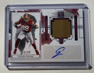 2020 Impeccable Chase Young Rc Rpa /99 Redskins Rookie Auto