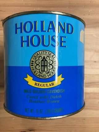 Vintage Holland House - Mild Golden Cavendish 14OZ Regular Pipe Tobacco TIN CAN 3