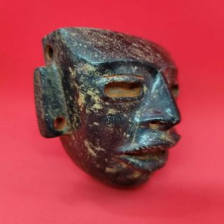 Pre - Columbian Teotihuacan Stone mask from Mexico.  Ca.  650 ad. 3