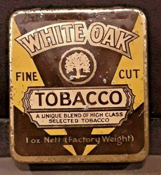 White Oak Fine Cut Tobacco Tin,  Michelides Tobacco Co,  Perth