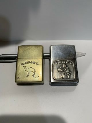 Camel Zippo Lighter Solid Brass 1932 - 91 Joe Camel Motorcycle 1992