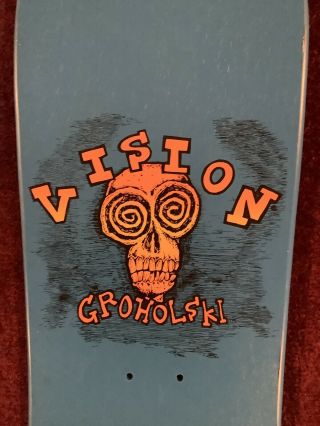 nos vintage 1988 Tom Groholski Vision skateboard deck 6
