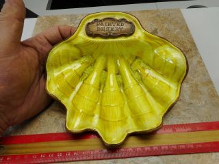 Vintage Treasure Craft Clam Shell Style Ashtray Dish Made In Usa