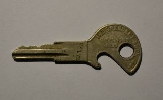 Vintage Key,  Independent Lock Co.  Fitchburg Mass. ,  Bottle Opener Key P1172