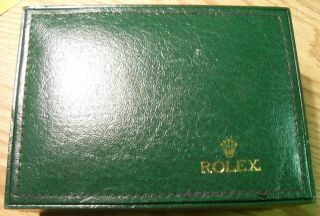 Vintage Green Rolex Watch Box (empty)