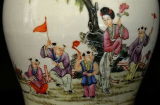 A Large Chinese Porcelain Famille Rose Gu Vase,  19th Century 4