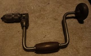Vintage Stanley Hand Brace Drill Stanley Handyman No.  H1253 Made In The Usa