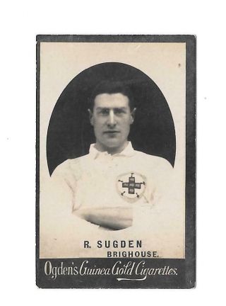 Ogdens Guinea Gold Football " Base M " R Sugden (brighouse)