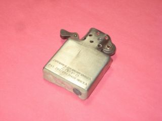 Rare Serious Collectors Only 1 Full Size Zippo Insert 1950 - 1952