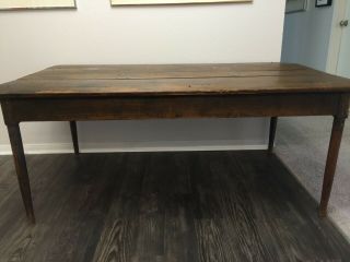 American Primative Farm Table (est.  Late 1890s To Early 1900s)