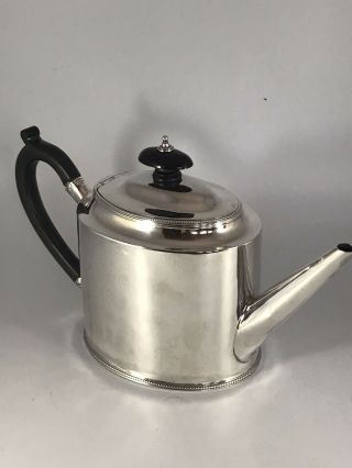 Antique George Iii Solid Silver Teapot - Hester Bateman - London 1785 - 418 G