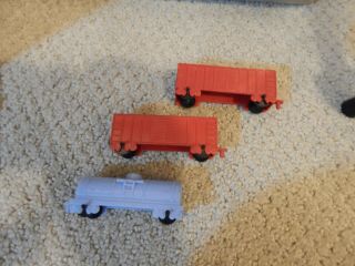 Vintage Americana.  PLASTIC TOY Trains and train cars 2