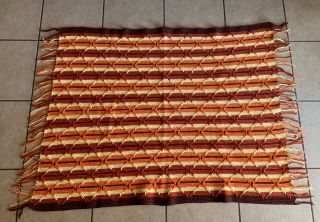 Vintage Handmade Crochet Afghan Throw Blanket 60”x48”.