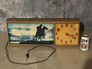 Vintage Marlboro Light Up Clock 25x9x4”